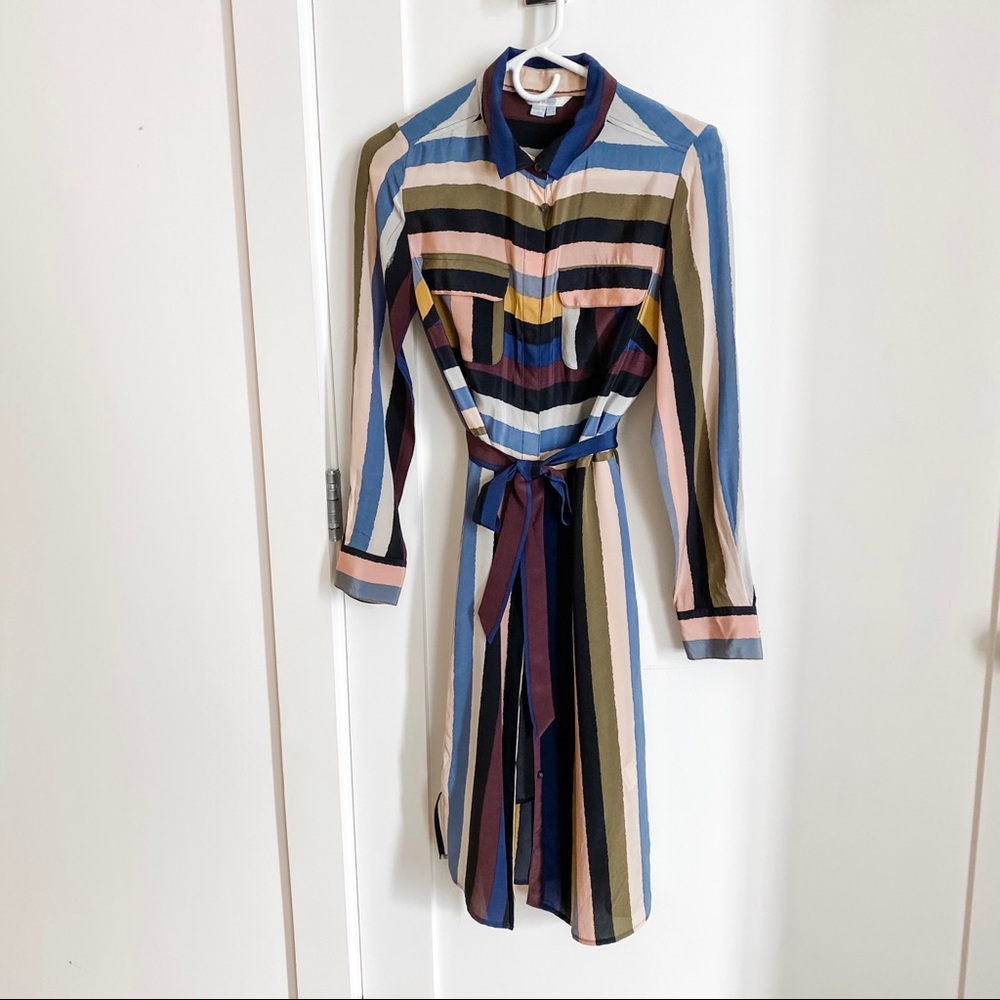 Boden silk shirtdress